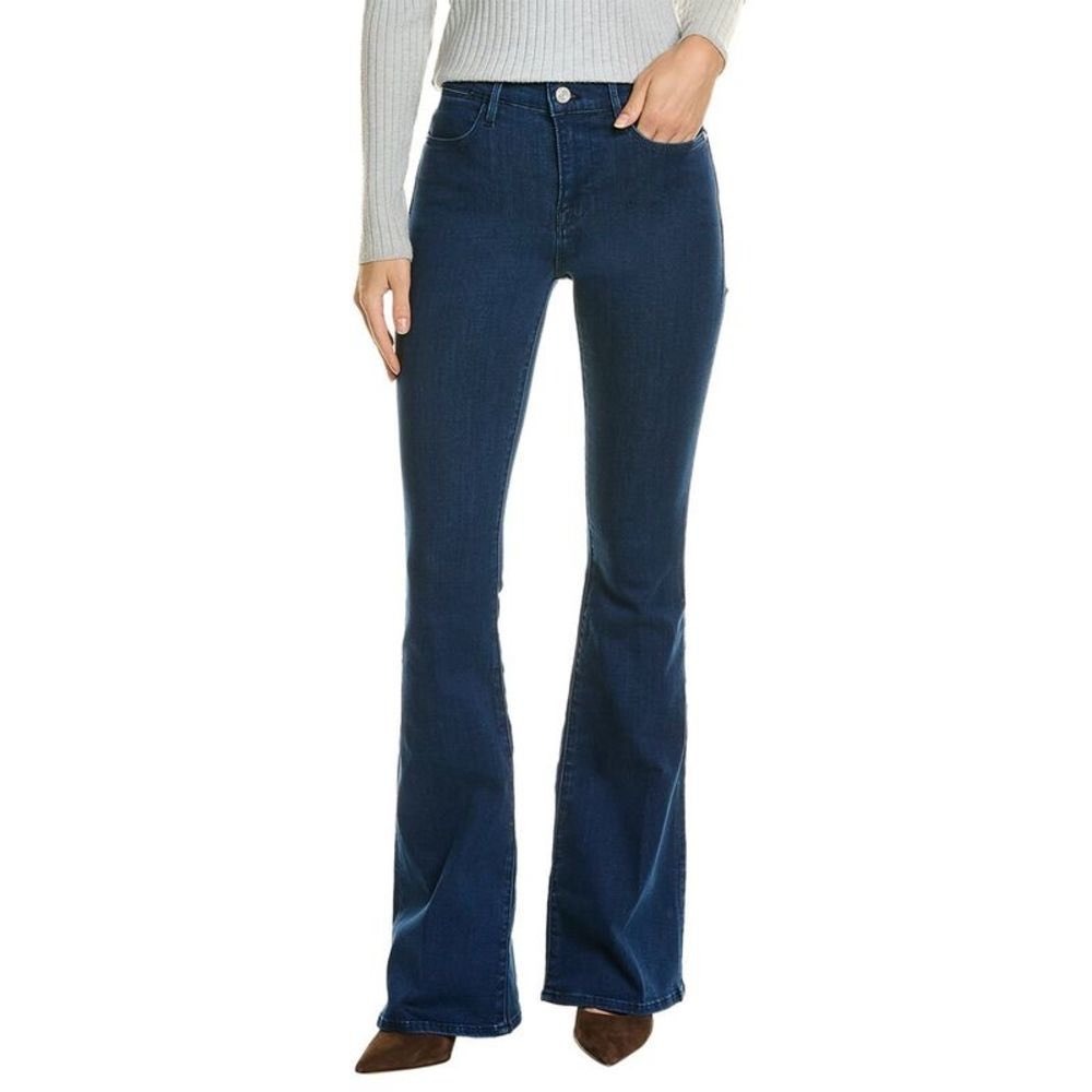 FRAME Le High Flare Jeans Umma Dark Wash High Rise Denim LHF738 Size 26 - Picture 1 of 8